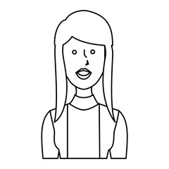 young woman avatar character