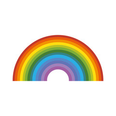 cute rainbow isolated icon