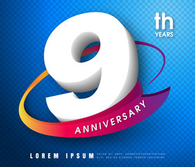 Anniversary emblems 1 anniversary template design