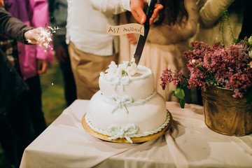 Heavenly wedding cake