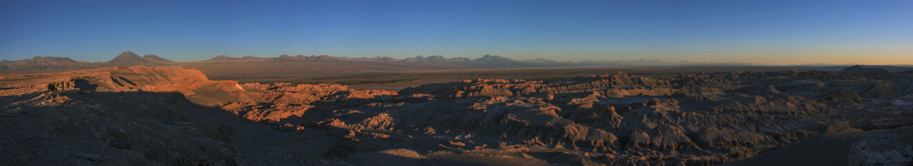 Fototapeta na wymiar Panorama Overlooking San Pedro De Atacama Chile
