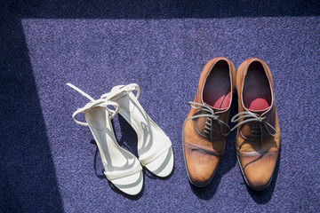 wedding shoe and wedding decoration