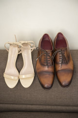 wedding shoe and wedding decoration