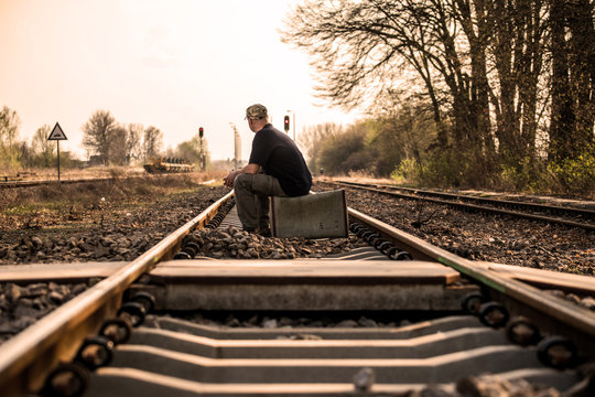 Walking On Railroad Tracks

