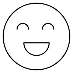 Fototapeta premium face emoticon isolated icon