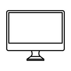 computer desktop with template icon
