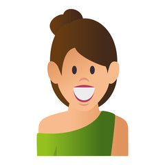 young woman avatar character