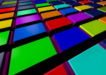 colorful abstract background. 3D Rendering