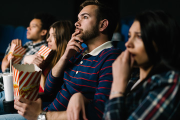 Watching a serious drama