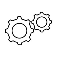 gear machine isolated icon