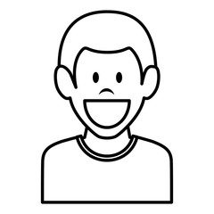 Obraz na płótnie Canvas young man avatar character