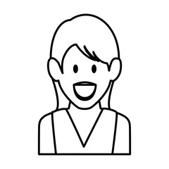 young woman avatar character