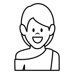 young woman avatar character