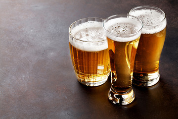 Lager beer mugs