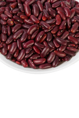 Red bean isolated on white background
