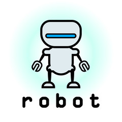 Fototapeta premium Robot logo