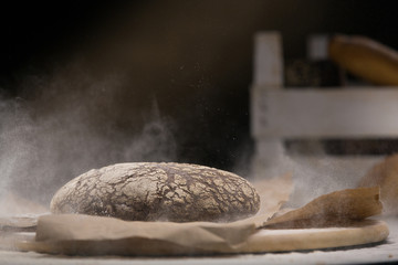  Loaf of bread on the table