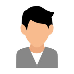 young man avatar character vector illustration design