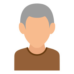 young man avatar character vector illustration design