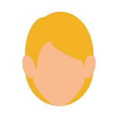 young woman avatar character vector illustration design