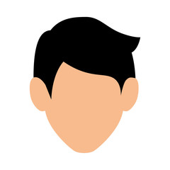 young man avatar character vector illustration design