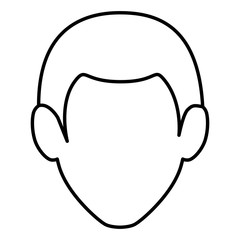 young man avatar character vector illustration design