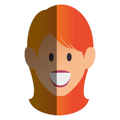 young woman avatar character vector illustration design