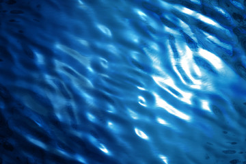 Photo of a blue bright water texture