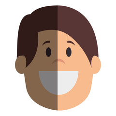 young man avatar character vector illustration design