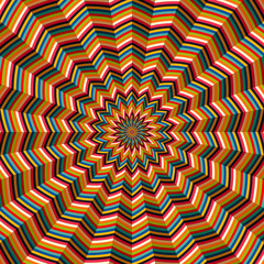 Abstract geometrical op art
