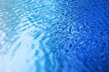 Photo of a blue bright water texture