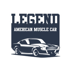 Vintage American muscle car