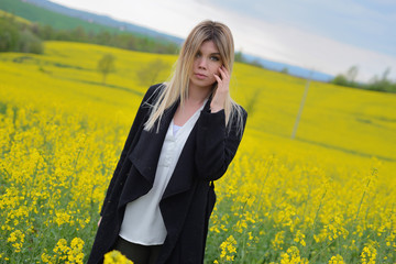 Fototapeta premium Fashion outfit in nature