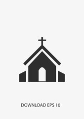 Church icon, Vector