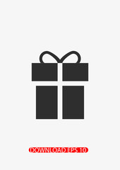 Gift icon, Vector