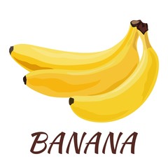 Banana. Flat design. Vector illustration. Ripe fruits for Your ideas.