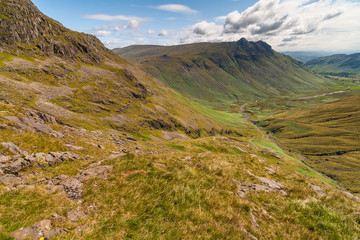 Mountain landscape in The Lake District National Park, Cumbria, England
