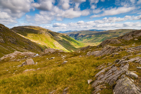 Mountain landscape in The Lake District National Park, Cumbria, England
