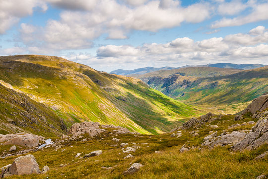 Mountain landscape in The Lake District National Park, Cumbria, England
