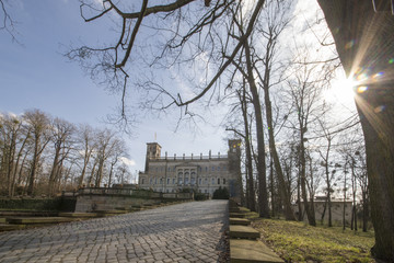 Schloss Albrechtsberg, Dresden, Auffahrt