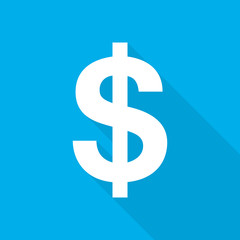 Dollar icon. Vector illustration.