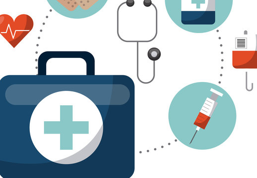 First Aid Kit Infographic Icon