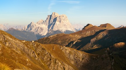 Evening panoramic view of mount CPelmo