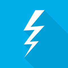 Lightning icon. Vector illustration.