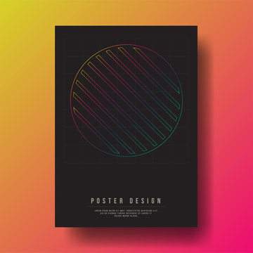 Abstract Colorful Gradient Geometric and Circle Cover Design layout for banners, wallpaper, flyers, invitation, posters, brochure, voucher discount - Vector illustration template