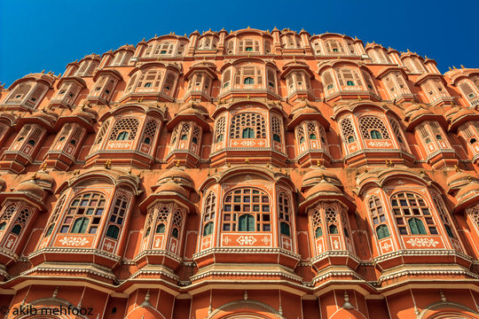 hawa mahel, jaipur, amer palace, elephant , monkey
