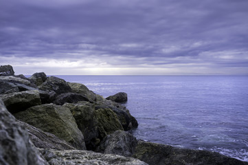 Camogli coast panorama. Color image