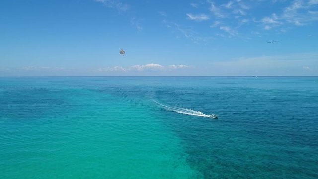 Parasail Miami Beach drone video