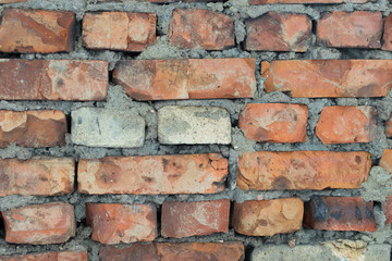 Texture of old brick wall.