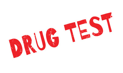 Drug Test rubber stamp. Grunge design with dust scratches. Effects can be easily removed for a clean, crisp look. Color is easily changed.